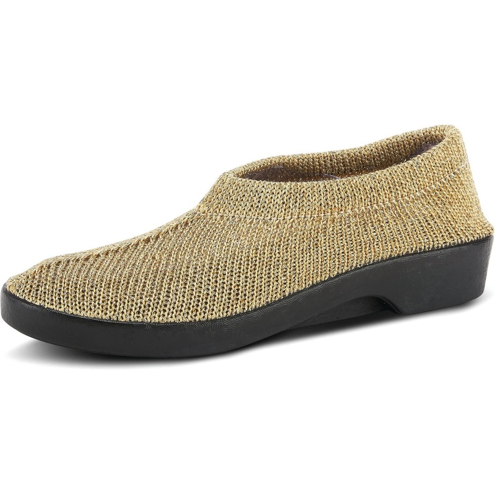 SPRING STEP slip on Tender clog shoe stretch fabric beige woman Sz 41/ US 9.5-10